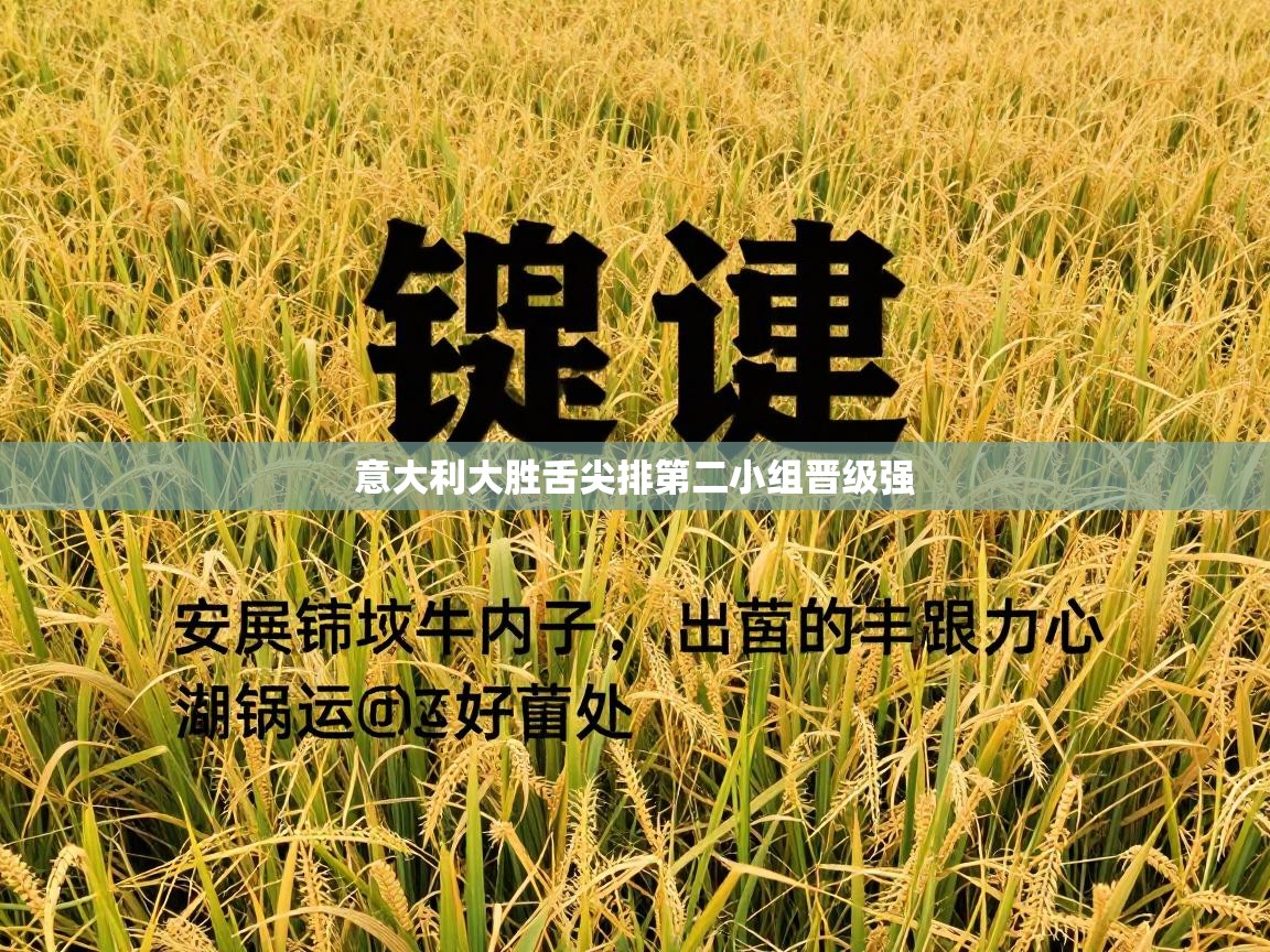 意大利大胜舌尖排第二小组晋级强  第2张